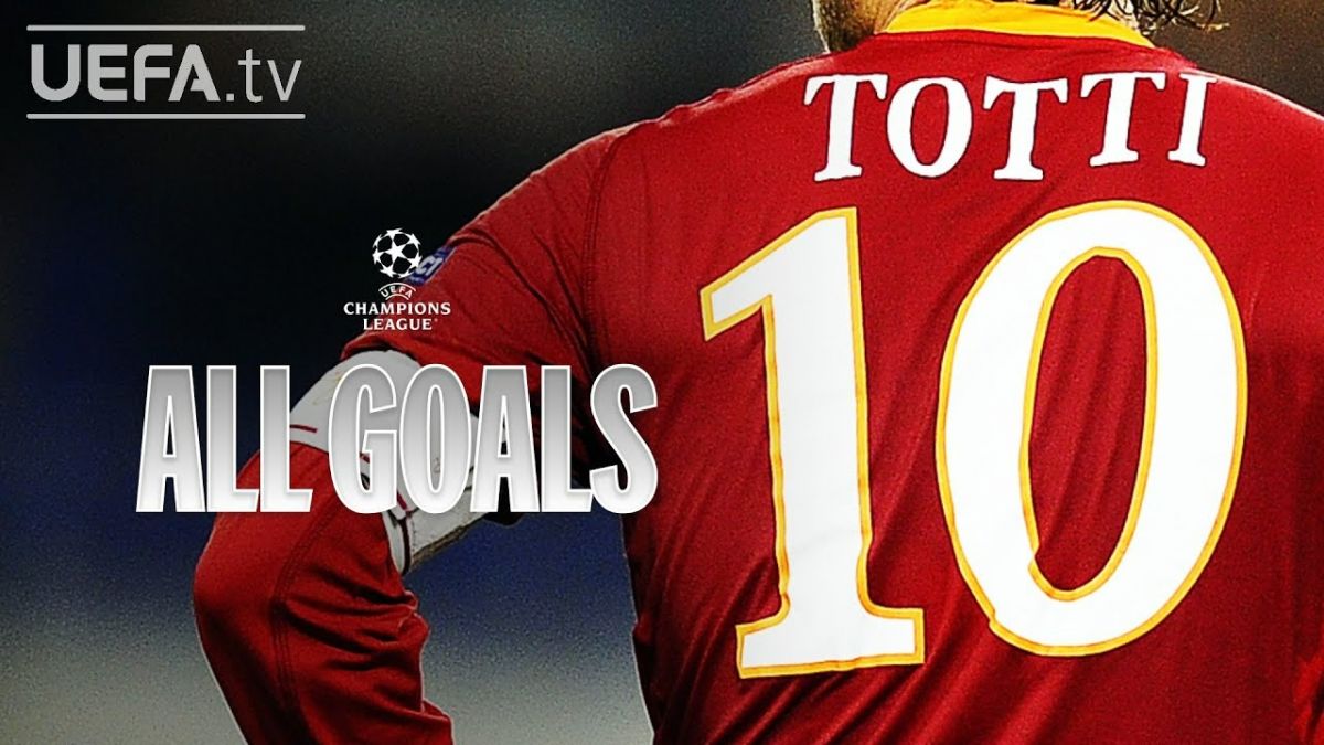 ۱۷ گل برتر فرانچسکو توتی در لیگ قهرمانان اروپا