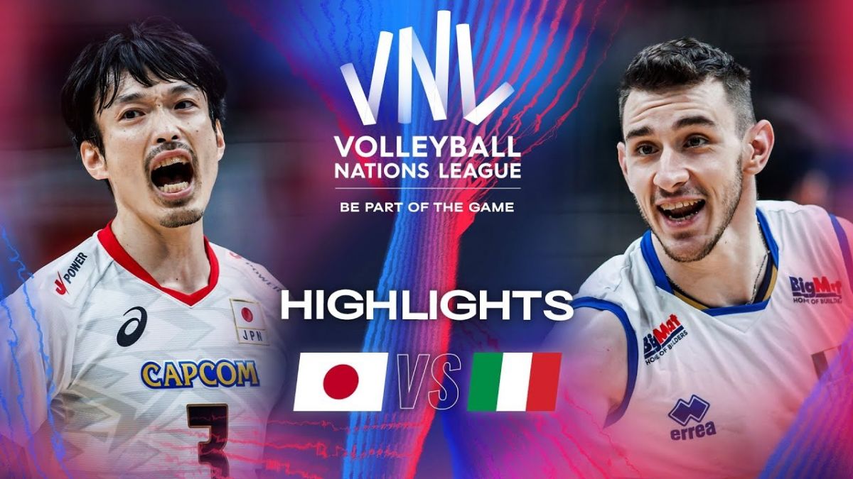 خلاصه بازی ژاپن ۱-۳ ایتالیا (لیگ ملت های والیبال ۲۰۲۴)