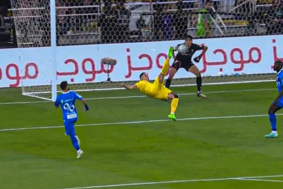 عکس؛ قیچی برگردان رونالدو در فینال جام حذفی عربستان