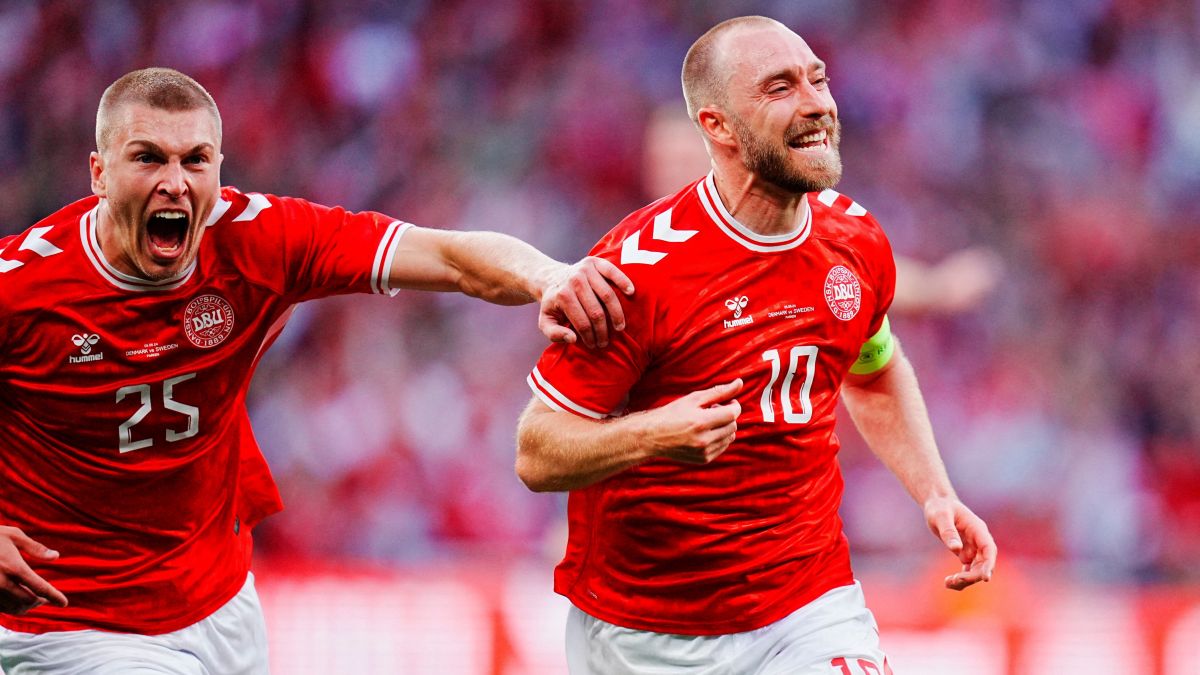 خلاصه بازی دانمارک 2-1 سوئد (گلزنی اریکسن و الکساندر ایساک)