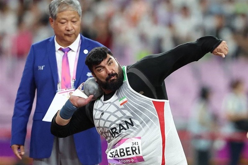 مهدی صابری؛ دومین طلایی ایران در مسابقات پرتاب‌های آسیا