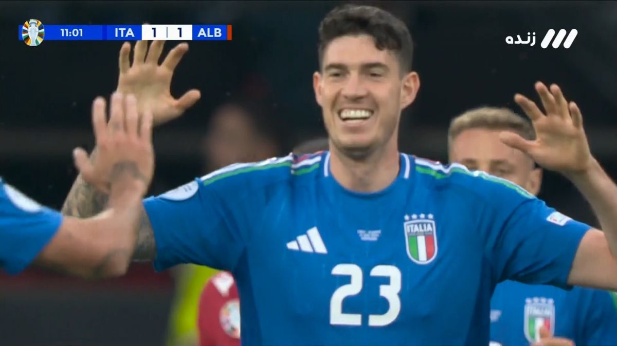 گل اول ایتالیا به آلبانی (الساندرو باستونی)