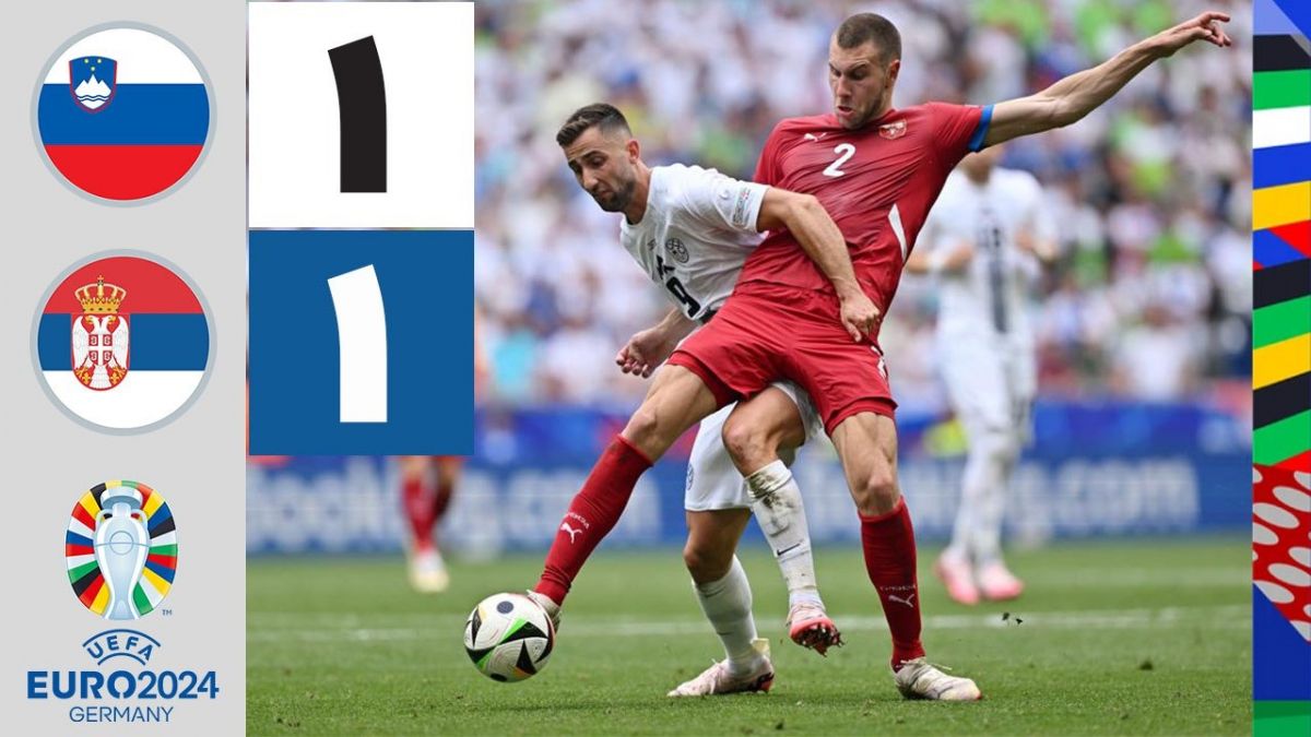 خلاصه بازی اسلوونی 1-1 صربستان