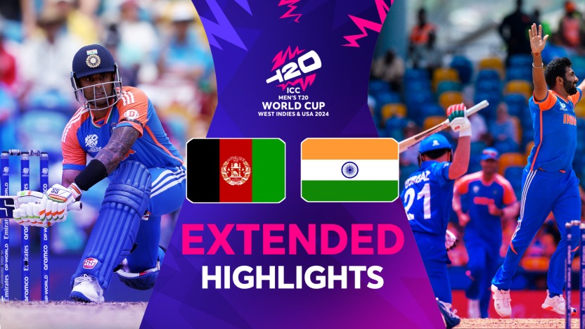 خلاصه بازی کریکت افغانستان 134 - 181 هند (مسابقات کریکت آمریکا 2024)
