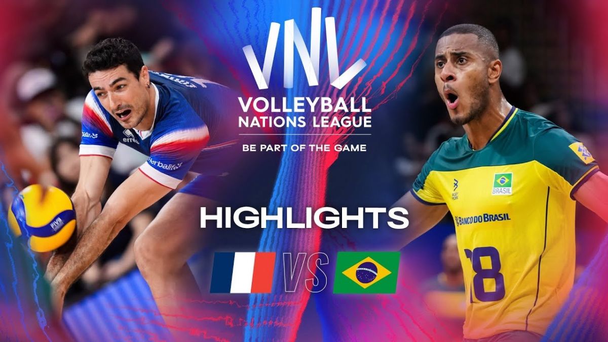 خلاصه بازی فرانسه 3-2 برزیل (لیگ ملت های والیبال 2024)
