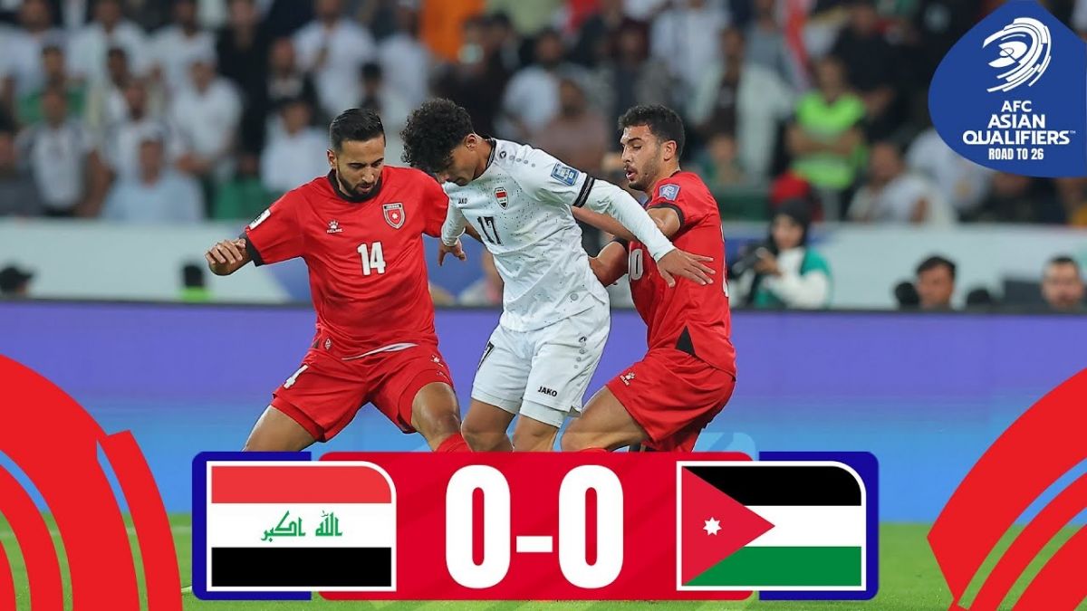 خلاصه بازی عراق 0-0 اردن