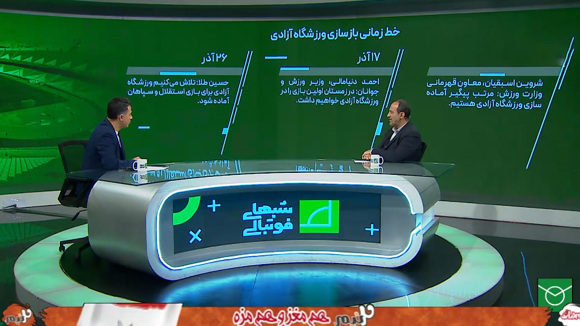 شبهای فوتبالی/ مرور خط زمانی بازسازی ورزشگاه آزادی همراه با مهدی نصیبی سرپرست ورزشگاه