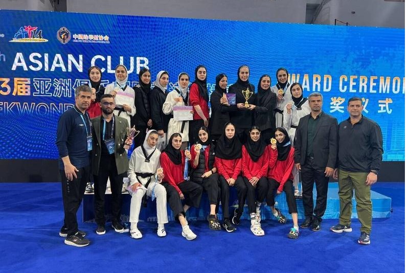 مدال آوری تکواندوکاران ایران در جام باشگاه های آسیا