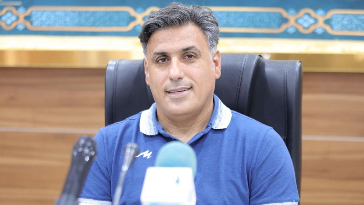 نشست خبری خلیفه اصل قبل از دیدار با خیبر خرم آباد