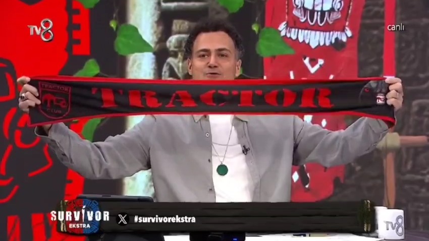 تبریک قهرمانی تراکتور توسط مجری شبکه TV8 ترکیه
