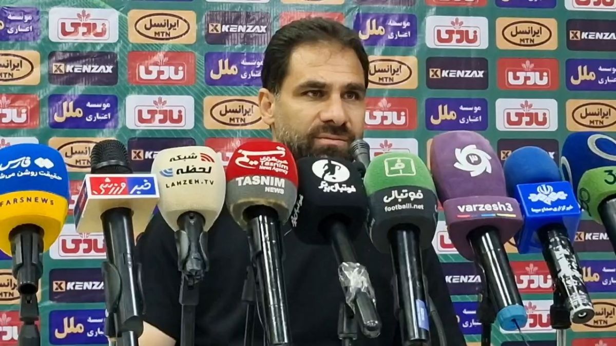 نشست خبری ابراهیم صادقی سرمربی سایپا بعد از بازی با پیکان