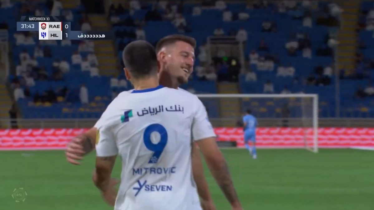 گل اول الهلال به الرائد (الکساندر میتروویچ)