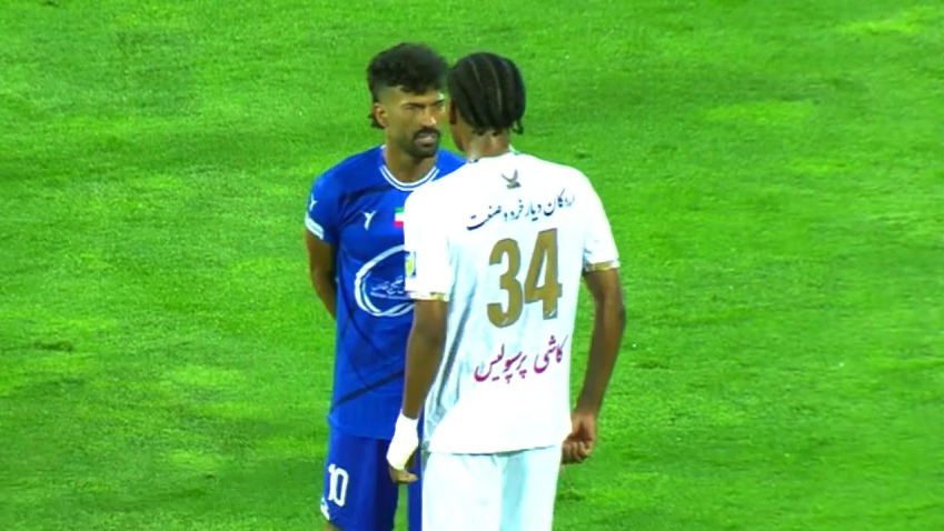 درگیری رامین رضاییان با بازیکن چادرملو