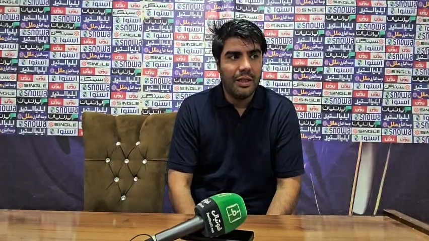 کنفرانس خبری بیاتلو سرمربی آریو پس از برد سرنوشت ساز مقابل شهرداری آستارا